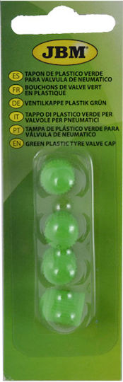 JBM Car Tire Valve Caps Green 4pcs