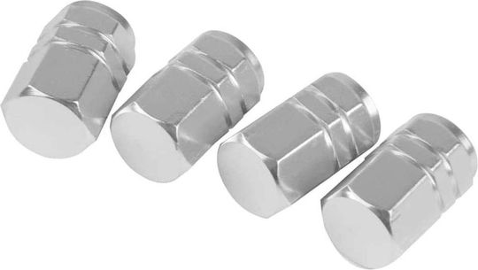 Dunlop Car Tire Valve Caps Gray 5 Pieces