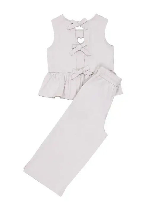 Kids Set with Pants Summer 2pcs Light Grey