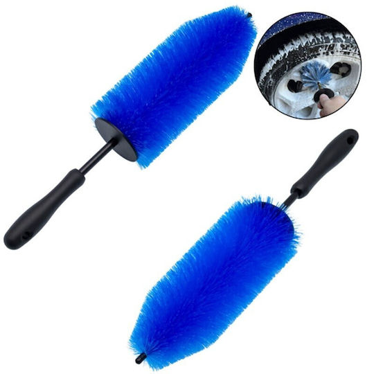 Car-Motorcycle Rim Cleaning Brush Thickness 10 cm Cd-128 Blue