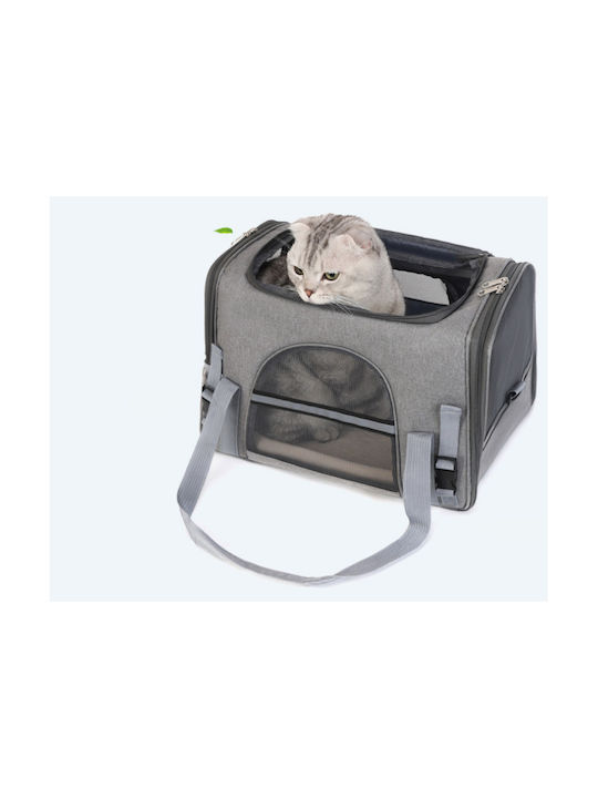 Ideaplus Pet Τσάντα Μεταφοράς Γάτας 43εκ. Γκρι