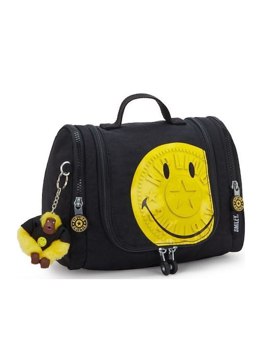 Kipling Smiley Несесер Gloria Жълто Fun Черен