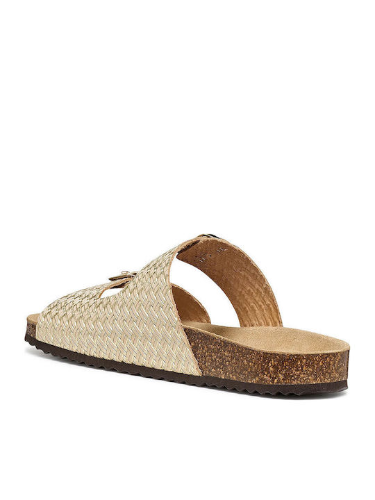 Brionia Leather Women's Anatomic Sandals Gold