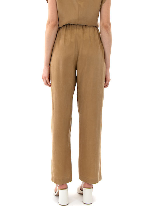 Zoya Pants Women's High Rise Fabric Trousers Gold Zoya Pants Women's High Rise Fabric Trousers Gold