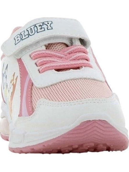 Kids Sneakers Anatomic with Hoop & Loop Closure & Lights White