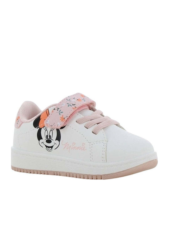 Παιδικά Sneakers Ανατομικά με Σκρατς Λευκά
