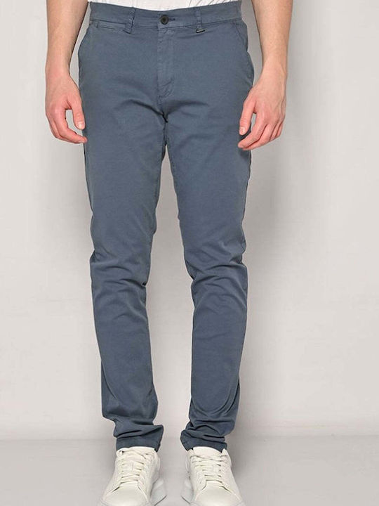 Παντελόνι Chino Ελαστικό σε Slim Εφαρμογή Μπλε