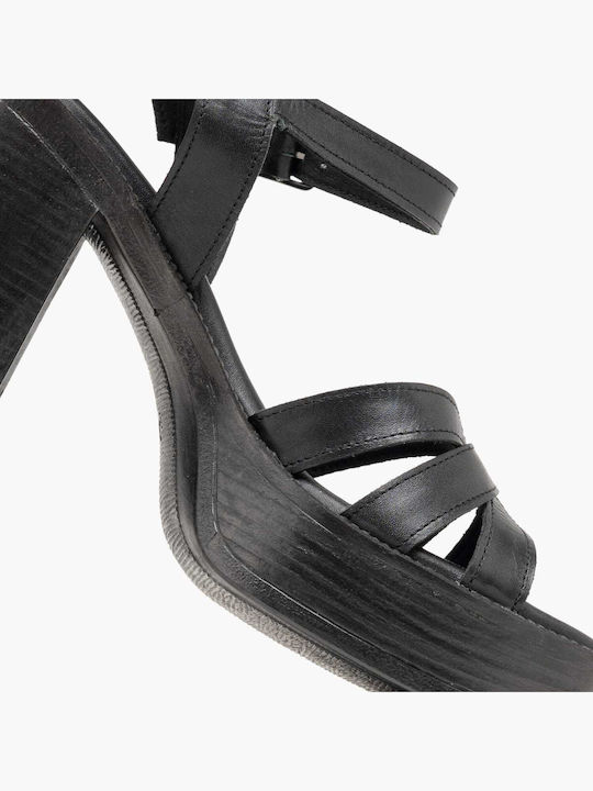 Leather Black Sandals
