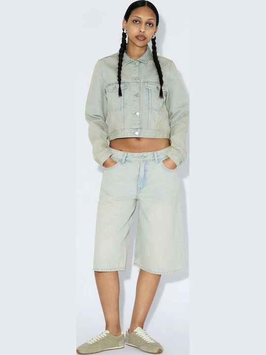 Bree Women's Jean Bermudas Stream Pale Vintage Worn