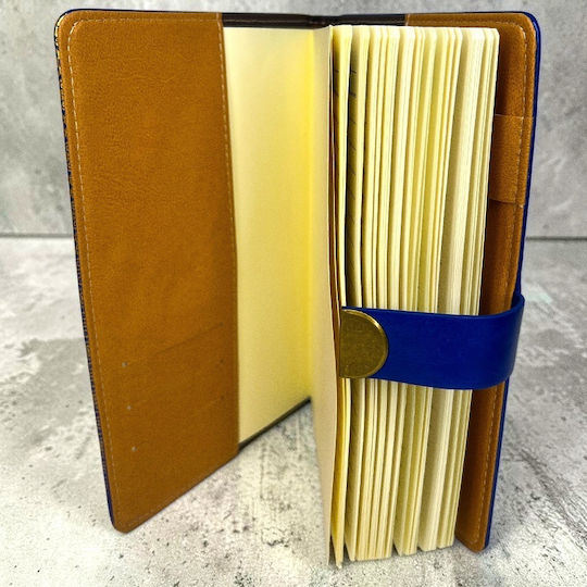 Velve Notebook with Lock Blue
