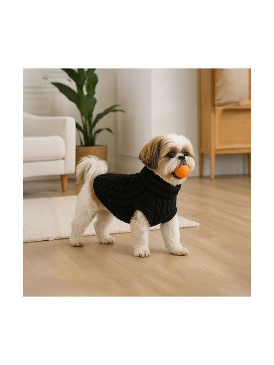Pet Vest Leash Hole Size L 36 X 18 Cm Black