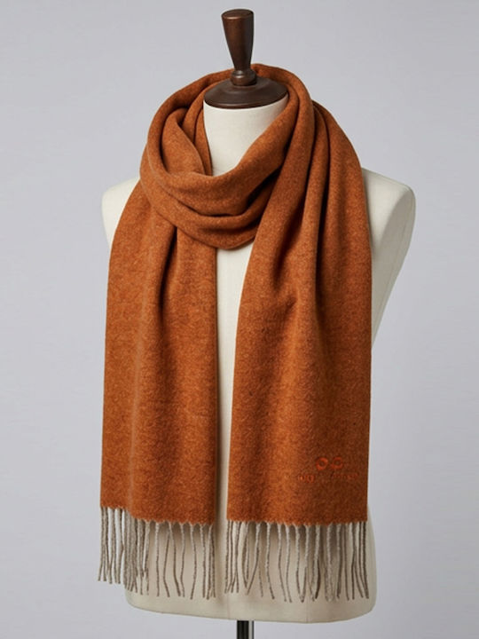 Men's Wool Scarf Orange LMB003