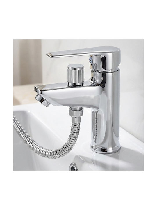 Avizar Wasserhahn Für Waschbecken 1 Loch Chrom-Finish Anti-Korrosion Silber