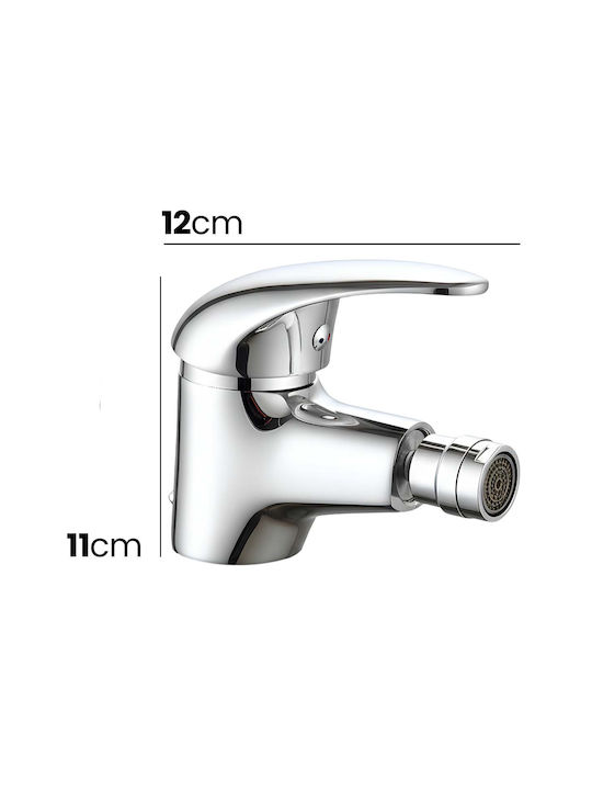 Avizar Einhebel Chrom Waschbecken Wasserhahn 12x11cm Heiß Kalt Wasser Silber