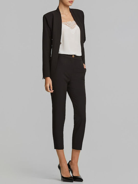 Lynne Women's Waisted Blazer Black