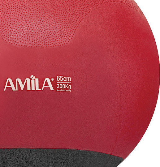 AMILA Топка За Пилатес 10кг В Червен Цвят