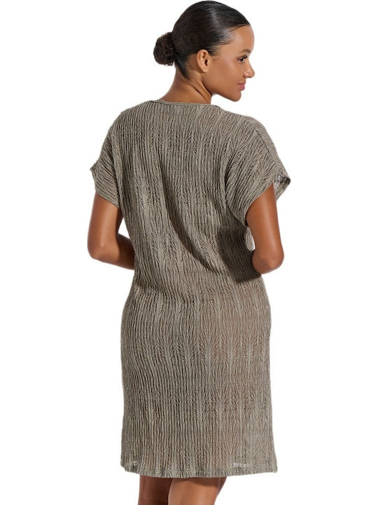 Jeannette Lingerie Women's Mini Beach Dress Beige Jeannette Lingerie Women's Mini Beach Dress Beige