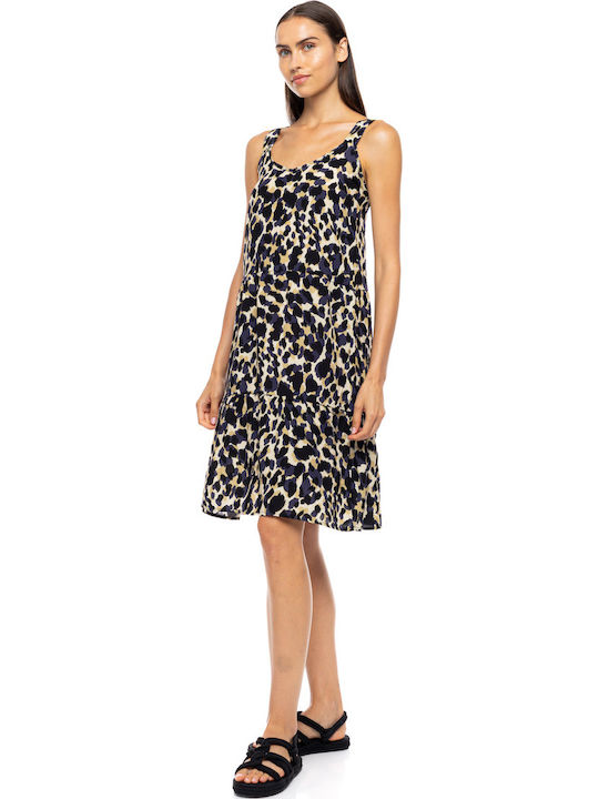 Pink Label Καφτάνι Παραλίας Yellow Leopard