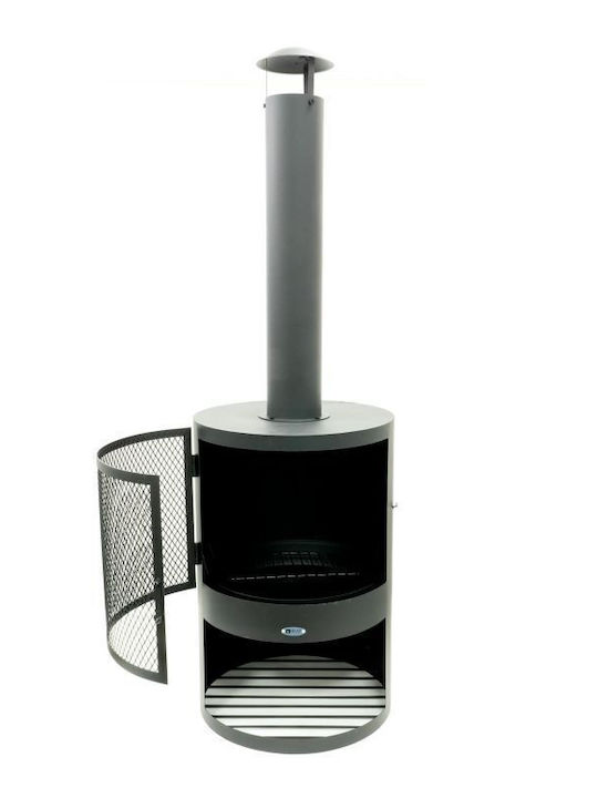 Heat Line Outdoor Metal Black Firepit