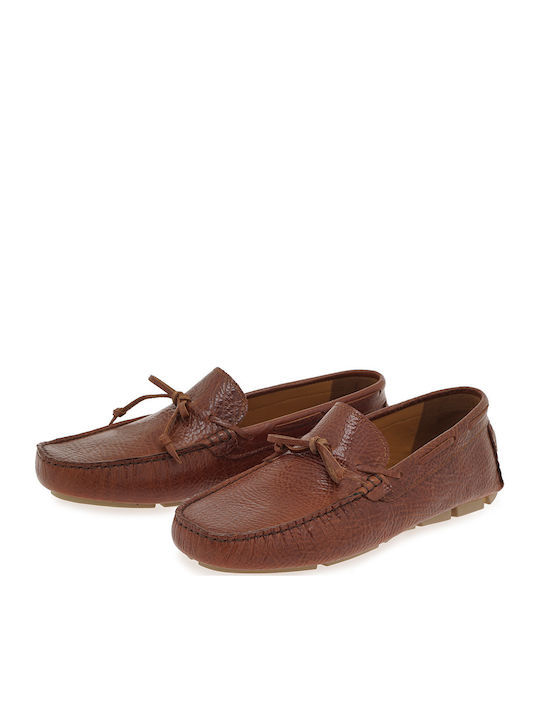Δερμάτινα Ανδρικά Loafers σε Ταμπά Χρώμα