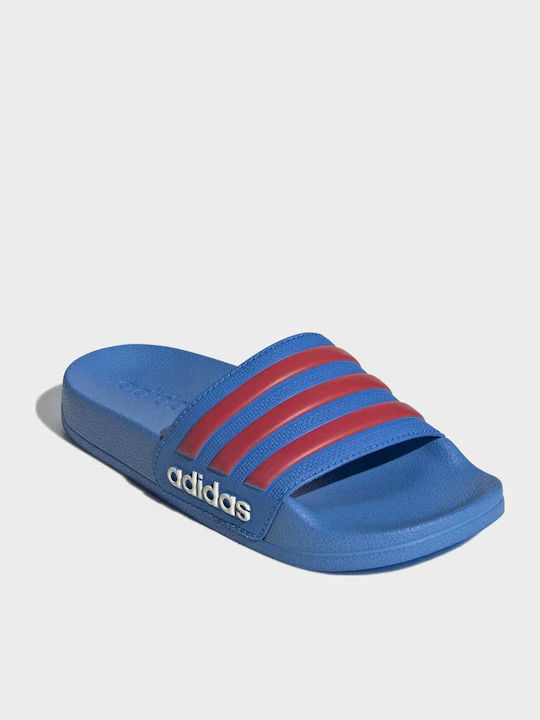 Kids' Flip Flops Slides Blue Adilette Shower