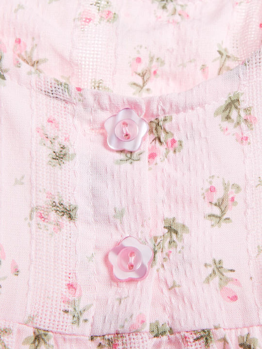 Παιδικό Φόρεμα Floral Ροζ