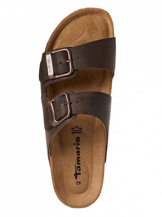 Leather Men's Sandals in Brown Colour