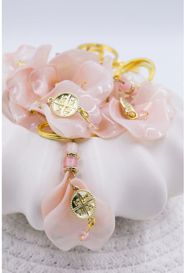 Kymi Christening Charm Keychain Orange 50 Pieces