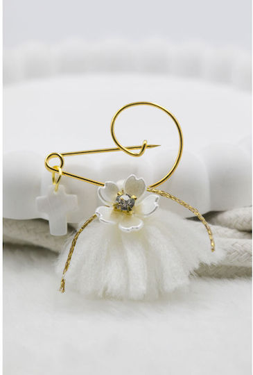 Kymi Christening Pin White 50 Pieces