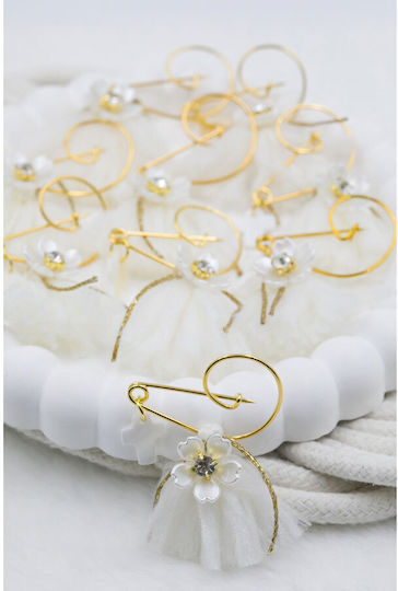 Kymi Christening Pin White 50 Pieces