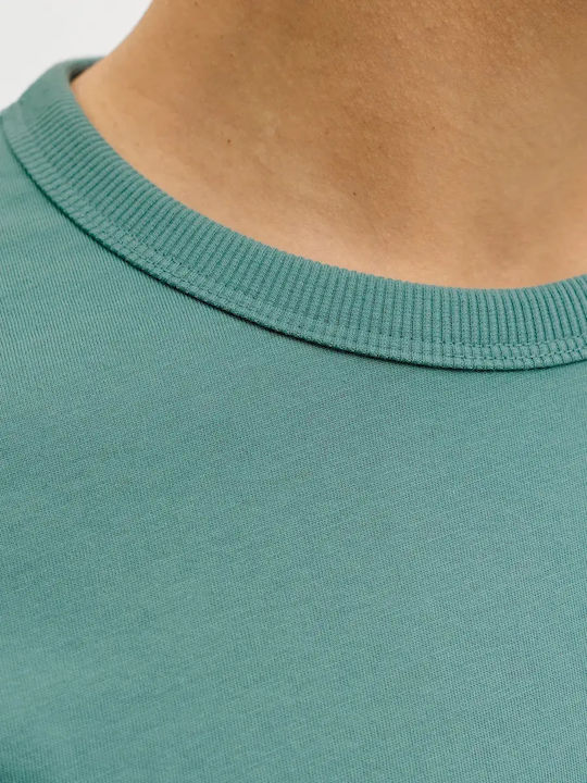 Crew Neck T-Shirt Mineral Blau