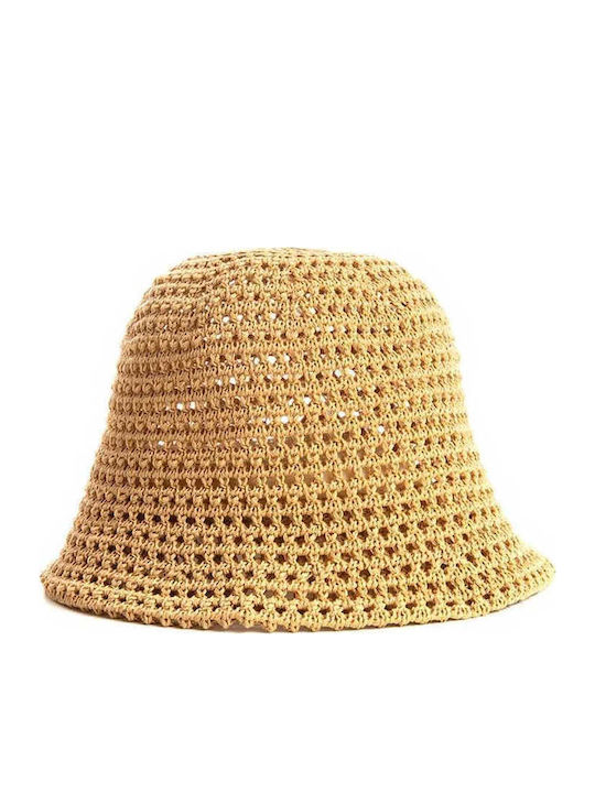 Mod Wave Movement Ψάθινο Καπέλο Bucket Καφέ
