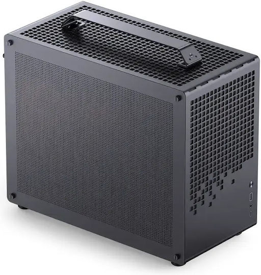 Jonsplus Z20 Gaming Mini Tower Κουτί Υπολογιστή με Πλαϊνό Παράθυρο Μαύρο