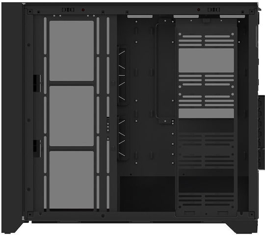 Aqirys XO-1 Gaming Middle Tower Carcasă PC cu Panou Lateral și Iluminare ARGB Neagră