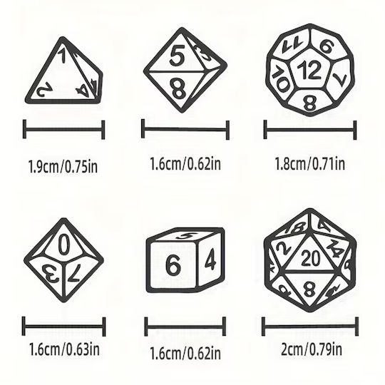 Set Of Matte Purple Dice Pouch Set Of Acrylic Dice RPG Dungeons & Dragons Pathfinder Wargames