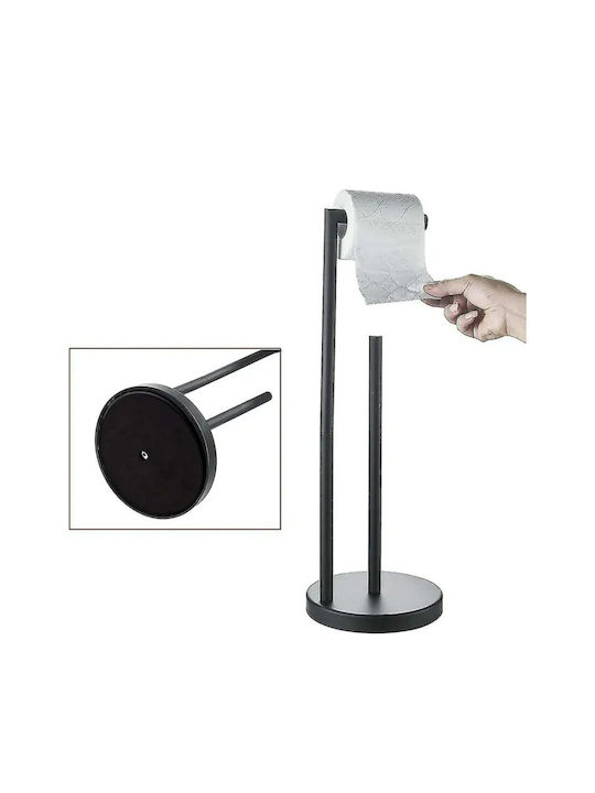 Metallische Toilettenbürste Badezimmer Schwarz