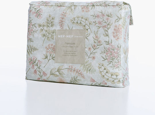Nef-Nef Homeware Blessing Κουβερλί Υπέρδιπλο Βαμβακοσατέν Πράσινο 240x230cm