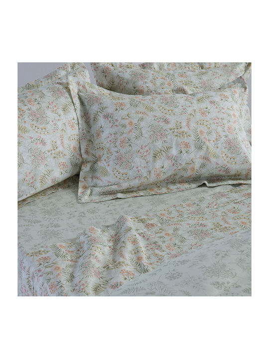 Nef-Nef Homeware Blessing Κουβερλί Υπέρδιπλο Βαμβακοσατέν Πράσινο 240x230cm