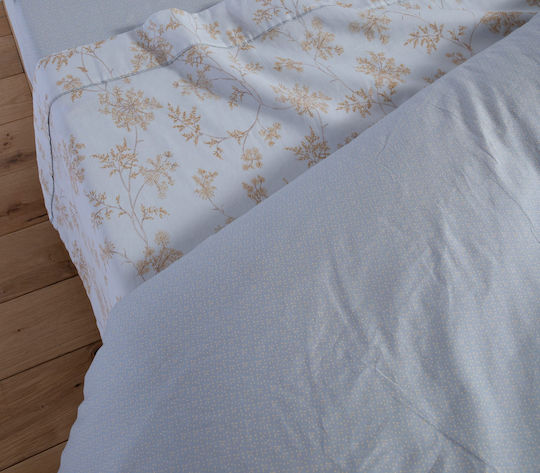 Nef-Nef Homeware Foxy Υπέρδιπλο Silver Blue 240x230cm Nef-Nef Homeware Foxy Υπέρδιπλο Silver Blue 240x230cm