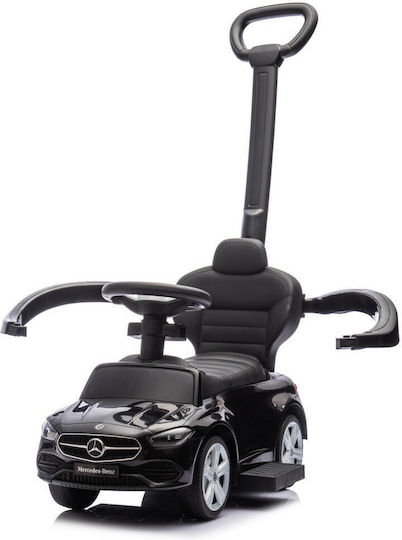 Milly Mally Mercedes C-Class Baby Push Walker with Parental Handle for 12+ Months Black