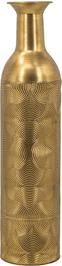 Artekko Decorative Vase Metallic Nyx Gold Diameter 14xHeight 59cm