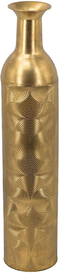 Artekko Βάζο Μεταλλικό Nyx Χρυσό 14x14xΥ67.6cm