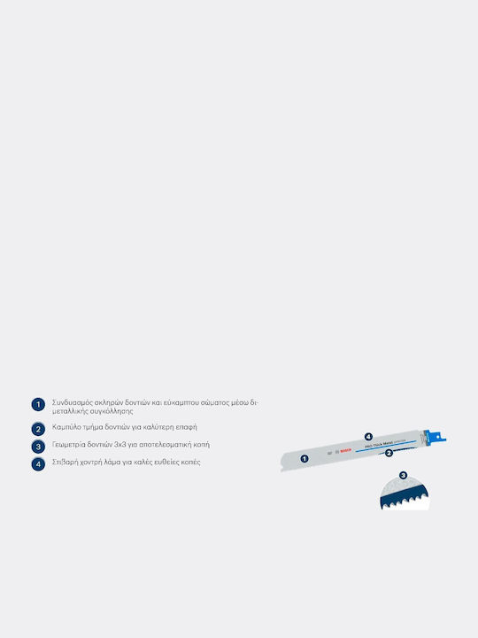 Bosch Λάμα Σπαθόσεγας 5tεμ Pro Thick Metal Precise S1137hbf #2608658998