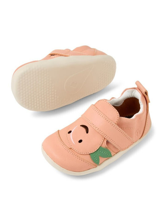 Kids Sneakers with Hoop & Loop Closure Orange