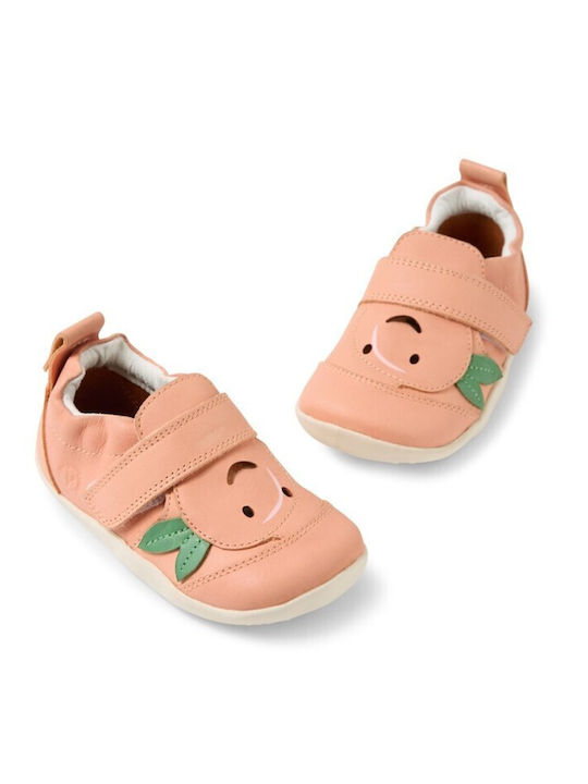 Kids Sneakers with Hoop & Loop Closure Orange