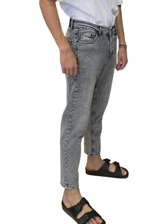 Ανδρικό Παντελόνι Τζιν Cropped Grey