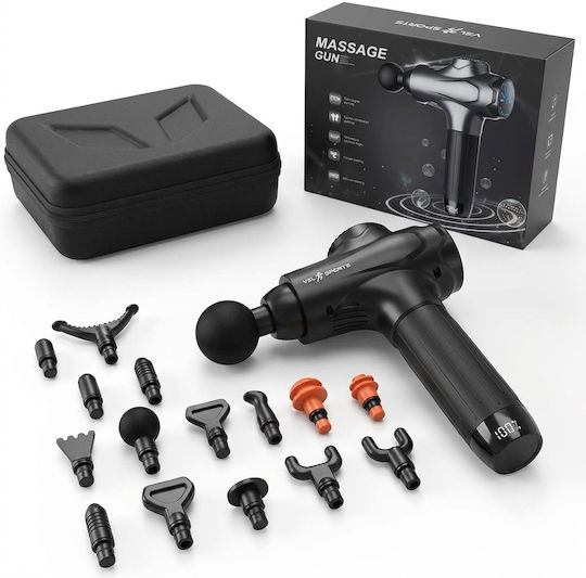 VSL Sports Hypergun Xpro Shiatsu Massage Gun for Neck Head Waist Back Legs Body & Hands Anti-Cellulite with Vibration Black
