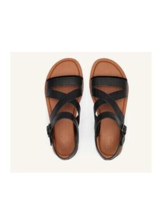 Damen Flache Sandalen Schwarz