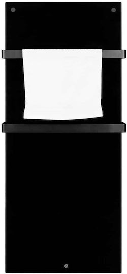 Eurom Radiator Electric Pentru Prosoape cu Fațadă de Sticlă 600W 115x46.5cm Negru