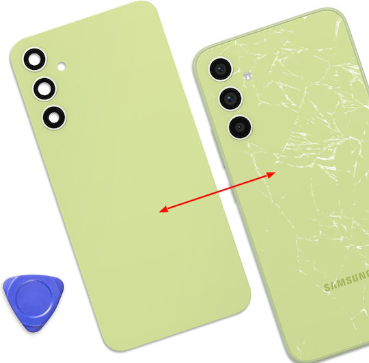 Clappio Replacement Battery Cover Galaxy A34 5g Camera Module Cutouts Lime
